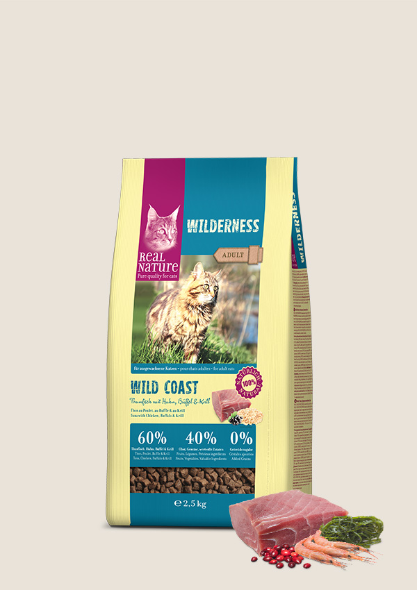 REAL NATURE WILDERNESS WILD COAST ADULT Thunfisch mit Huhn, Büffel & Krill