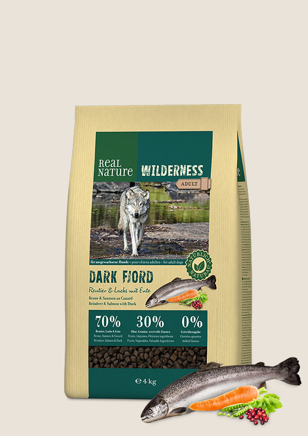 REAL NATURE WILDERNESS DARK FJORD ADULT Renna & Salmone con Anatra